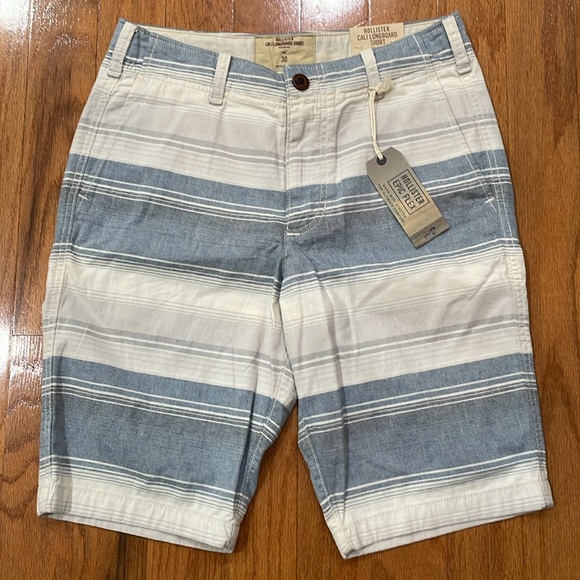 Hollister Men’s Cali Longboard Short with Epic Flex Size 30 NWT Blue White - Picture 4 of 5